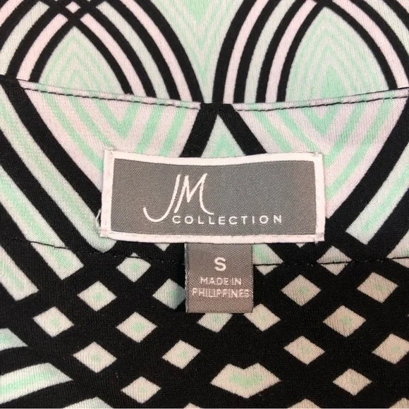 JM Collection Women’s Boho Style Tunic Grommet Trim neck & sleeve size small - Picture 4 of 5